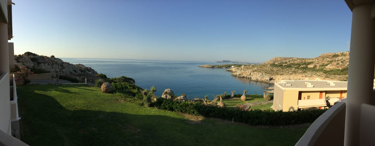 Ausblick von unserem Zimmer Hotel Kalithea Horizon Royal