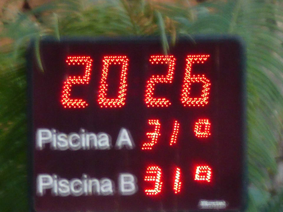 Wassertemperatur im Pool A und B Landmar Playa La Arena