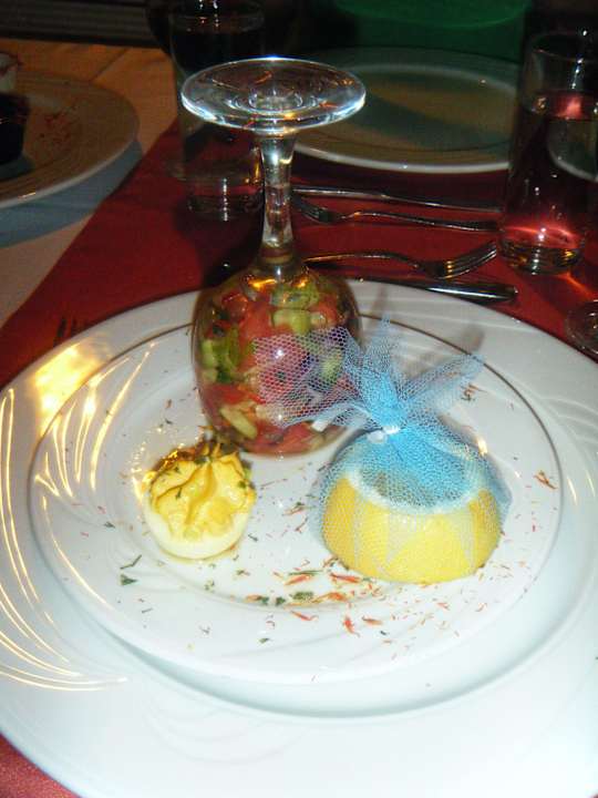 Salat mal anderst serviert Hotel Royal Garden Beach