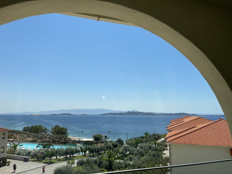 Ausblick Akrathos Beach Hotel