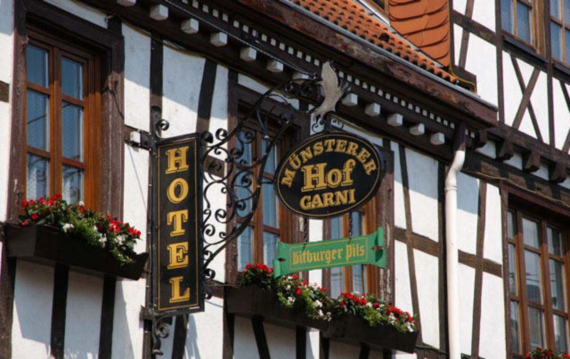 Schild Hotel Münsterer Hof