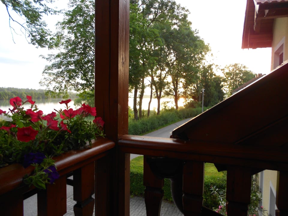 Abendsonne auf dem Balkon Pension Salzingerhof