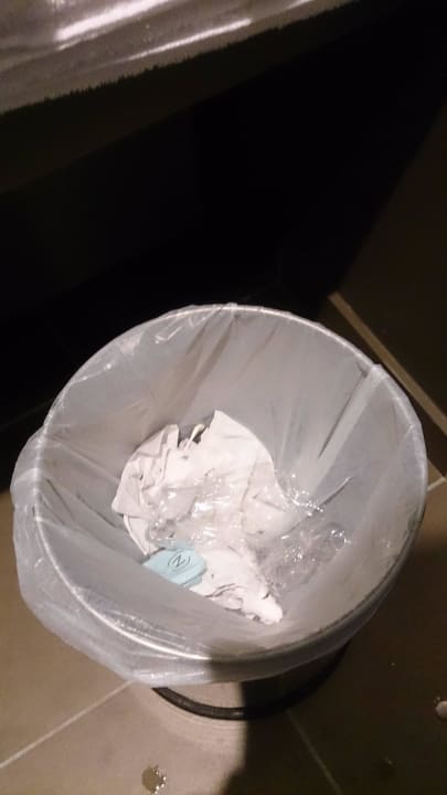 Mülleimer direkt nach Zimmerbezug... Hotel Novotel Rennes Alma