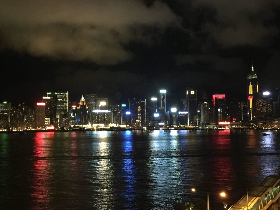 Hongkong bei Nacht InterContinental Hotel Grand Stanford Hong Kong