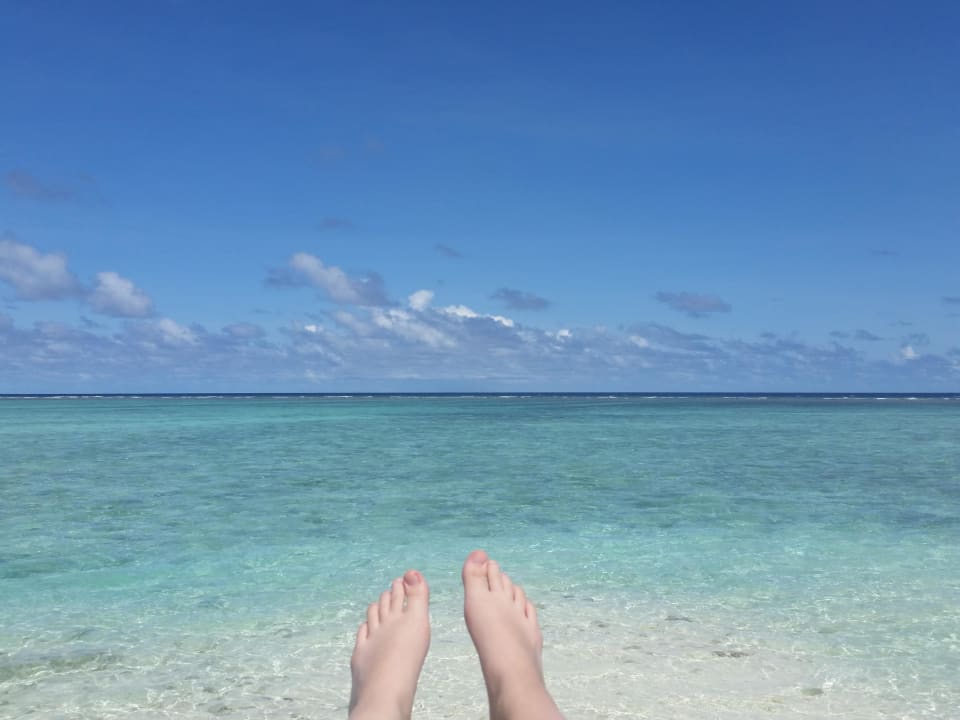 Blick vom Pool Summer Island Maldives