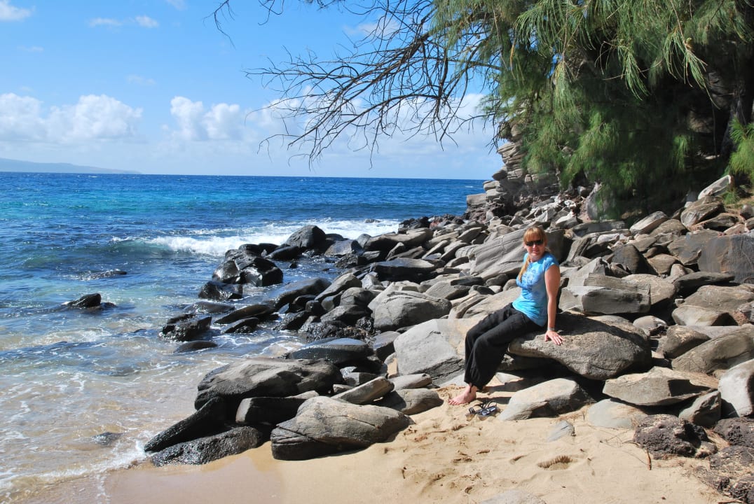 Ganz am Rand vom Hotelstrand Hotel The Ritz-Carlton Kapalua