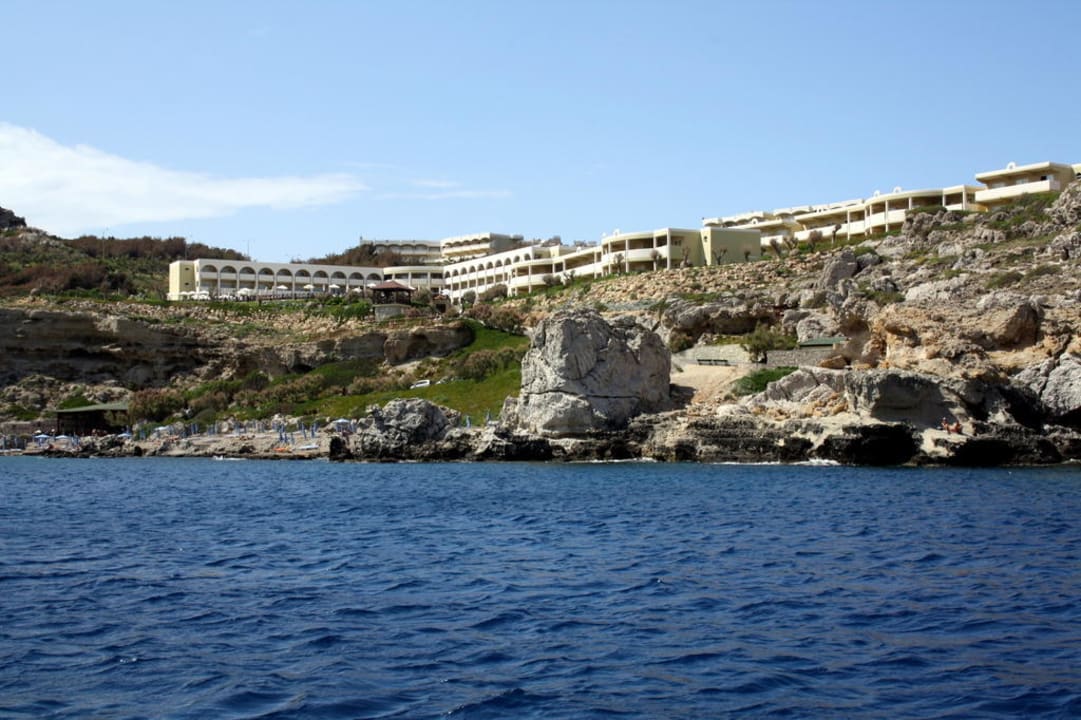 Hotelansicht vom Meer Hotel Kalithea Horizon Royal