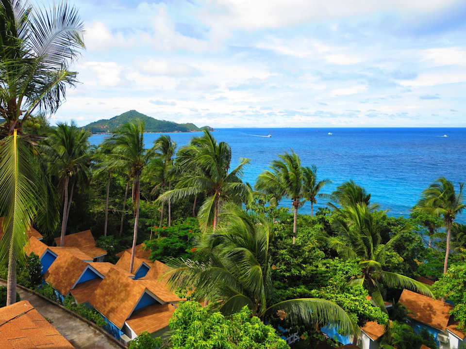 Blick vom Frühstücksbereich Hotel Koh Tao Hillside Resort