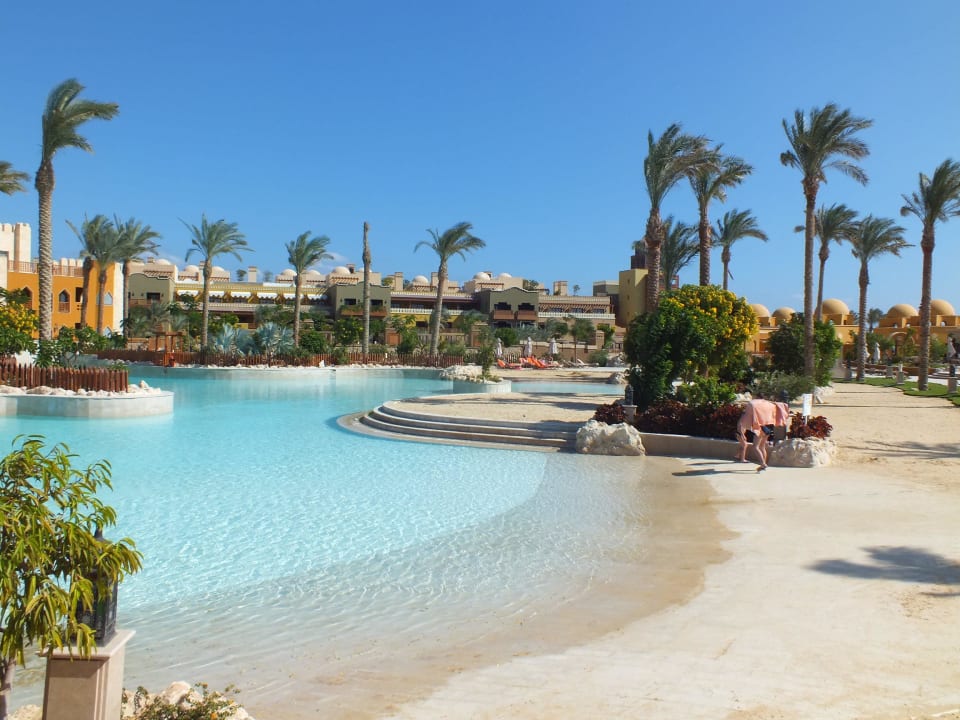Pool mit Sandstrand Grand Waterworld Makadi