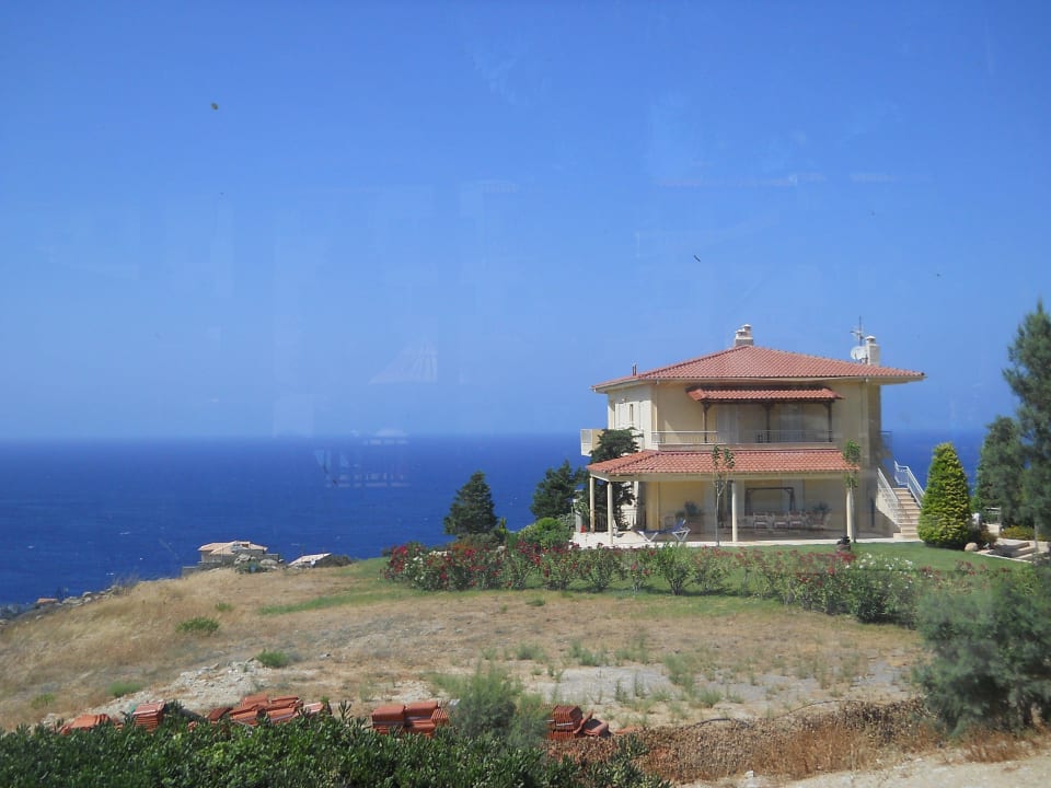 Widok z restauracji Spiros & Soula Apartments