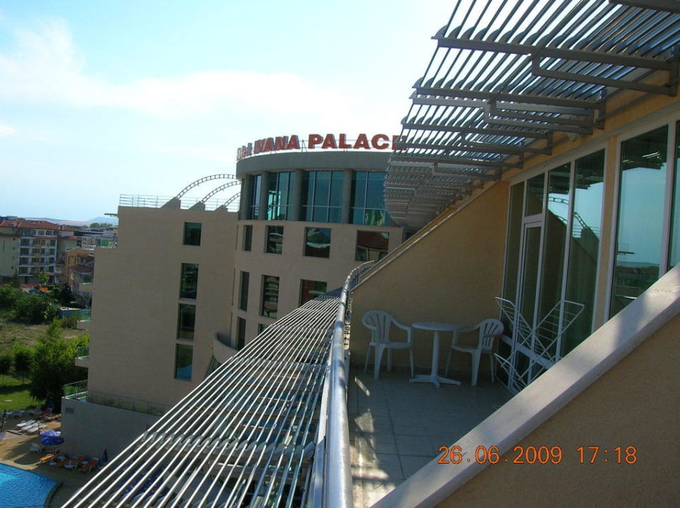 Terrasse des Familienzimmers Hotel Ivana Palace