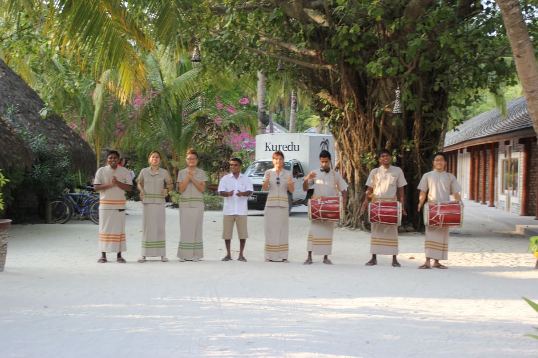 Empfang der Neuankömmlinge  Kuredu Island Resort & Spa