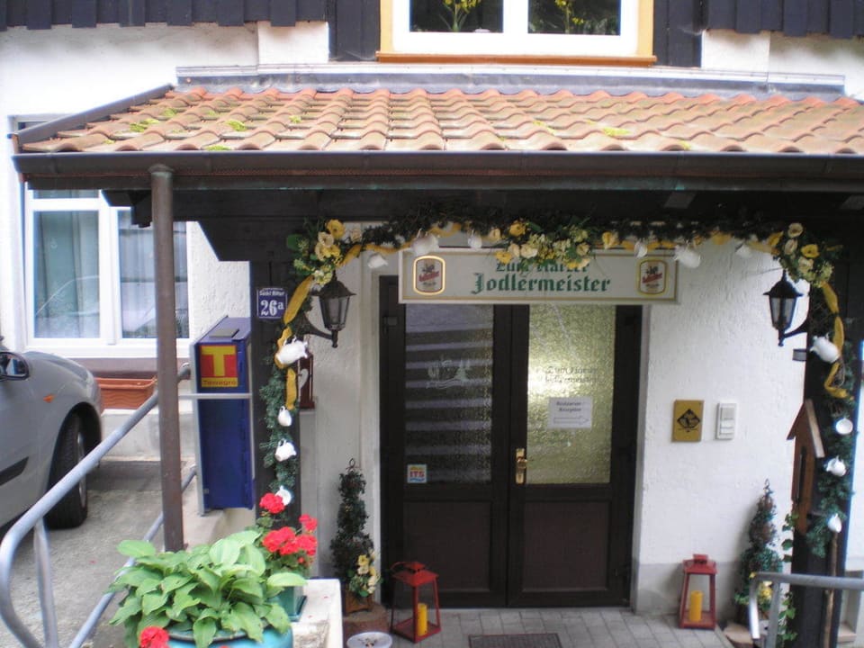 Eingang zur Pension Zum Harzer Jodlermeister