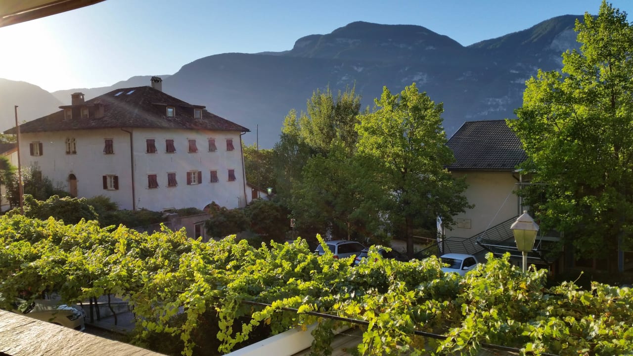 Blick vom Balkon  Gasthof Hotel Terzer