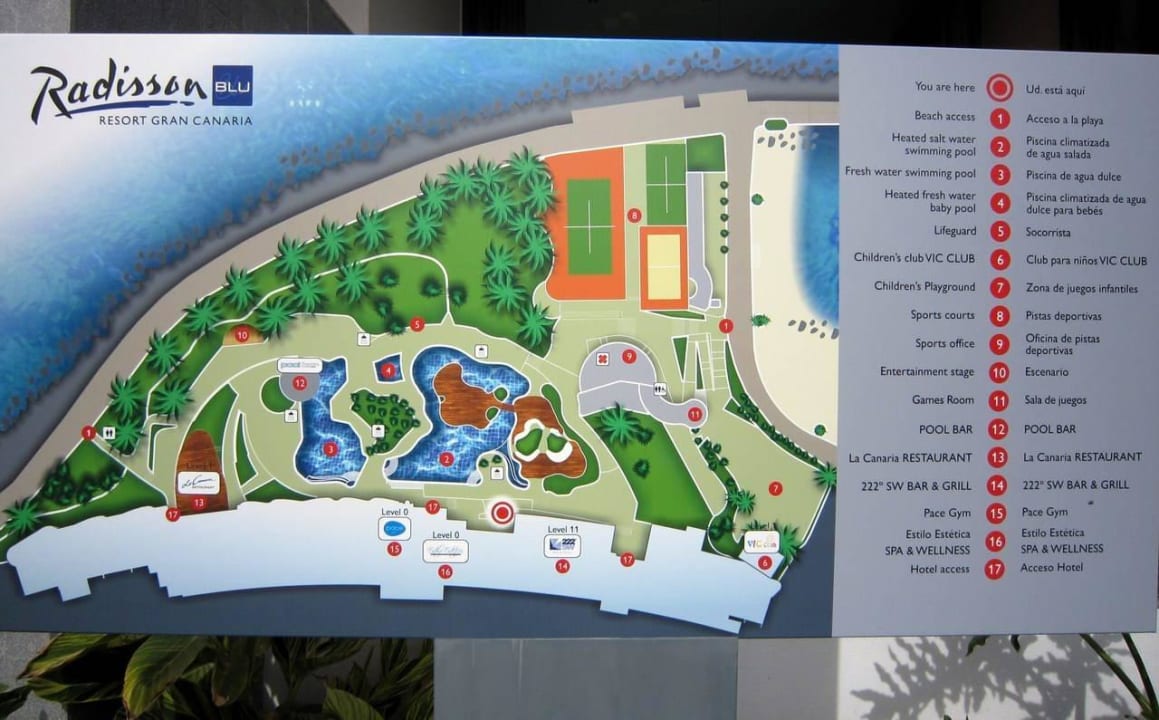 Hotel map Radisson Blu Resort Gran Canaria
