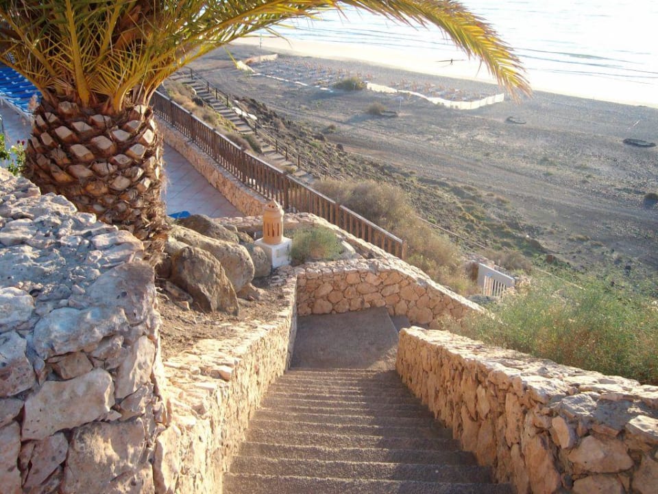 Treppen zum Strand Club Jandia Princess