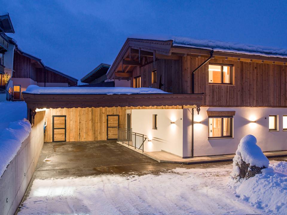 Außenansicht Ferienhaus Chalet Zum Schneider Mascht