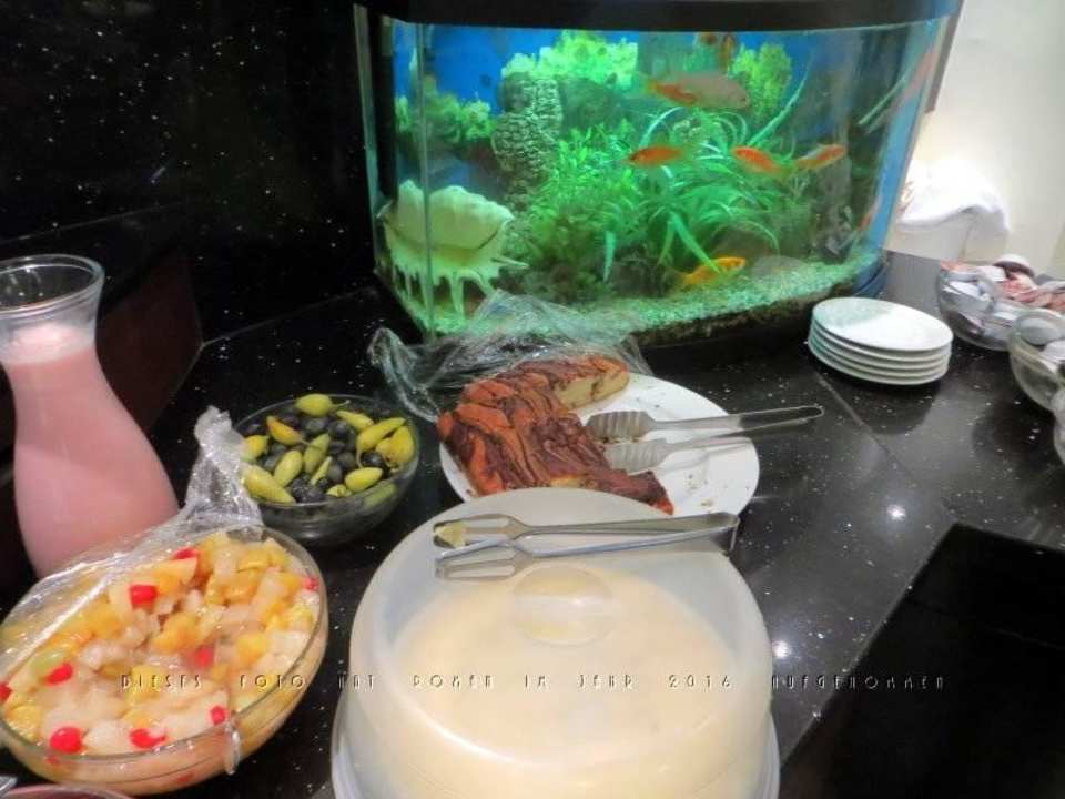 Ein Teil des leckeren Frühstücksbüffets Sea Net Hotel