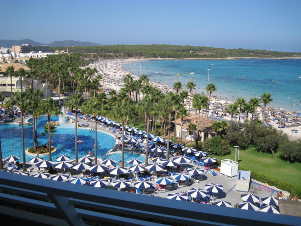 Blick vom Zimmer Hipotels Mediterraneo