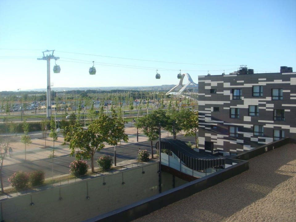 Blick aus dem Hotelfenster Hotel Zentral Ave