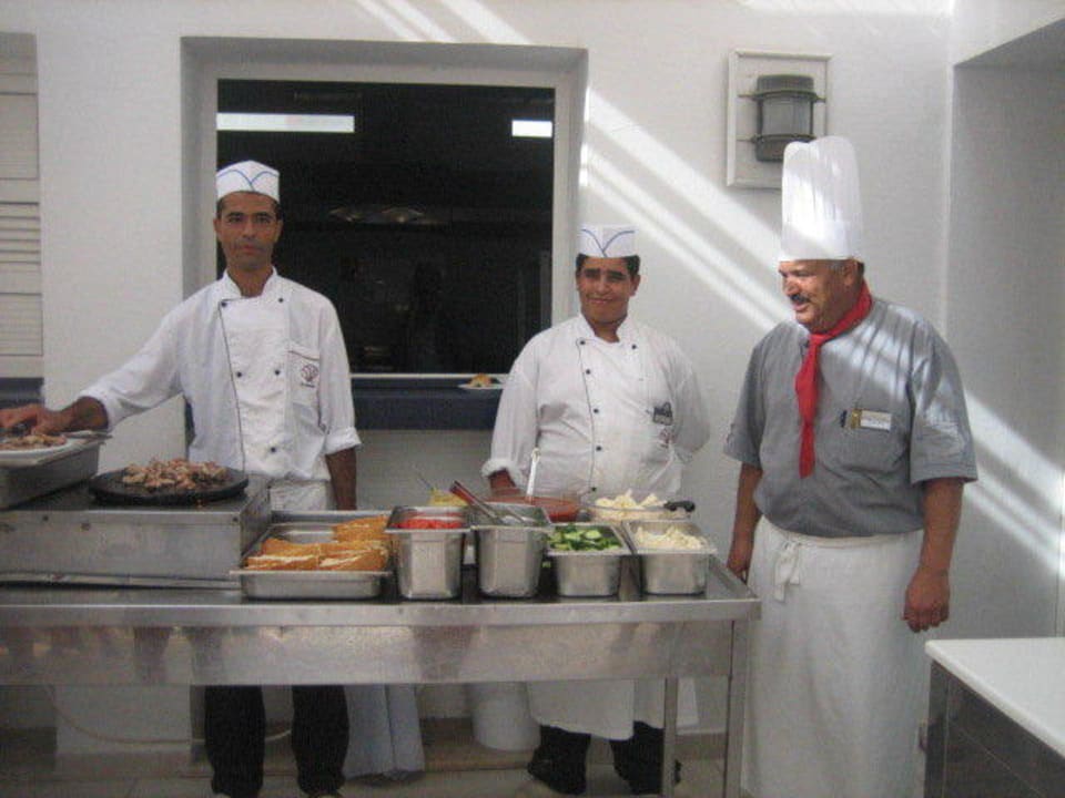 Die Küchencrew am Nachmittag El Mehdi Beach Resort