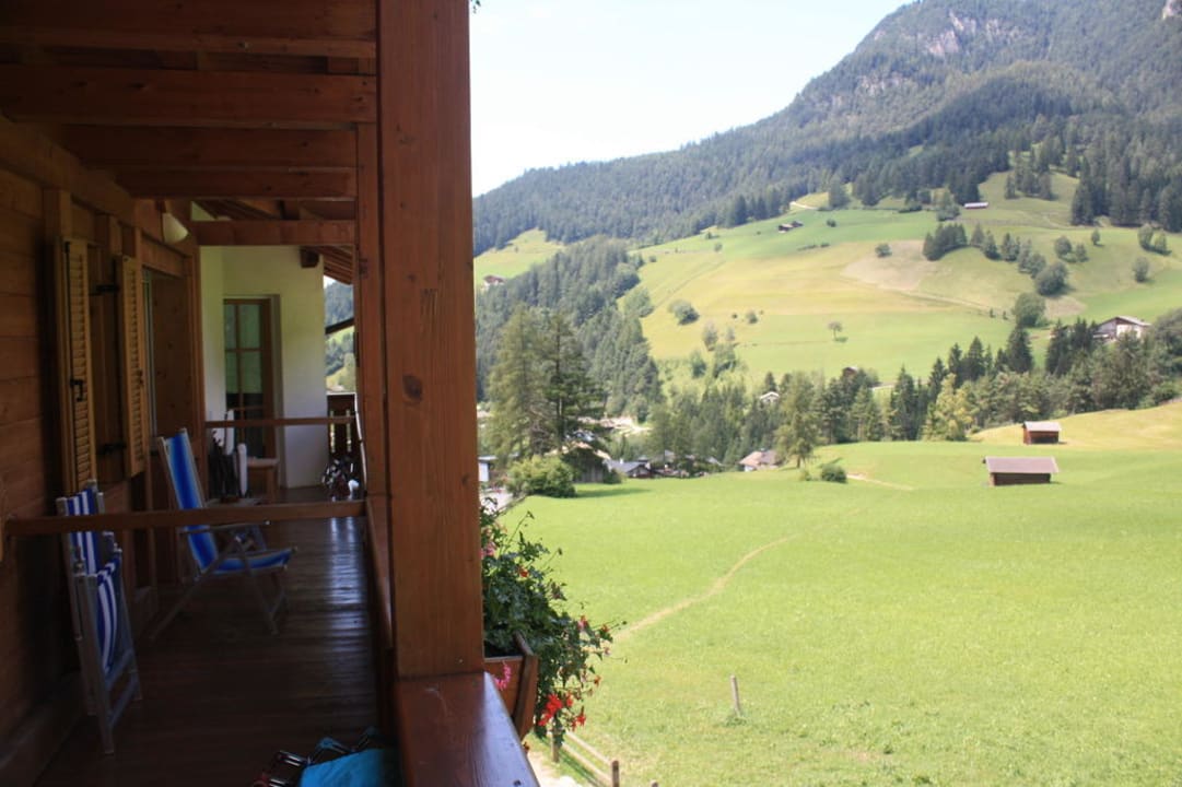 Blick vom Balkon Cyprianerhof Dolomit Resort