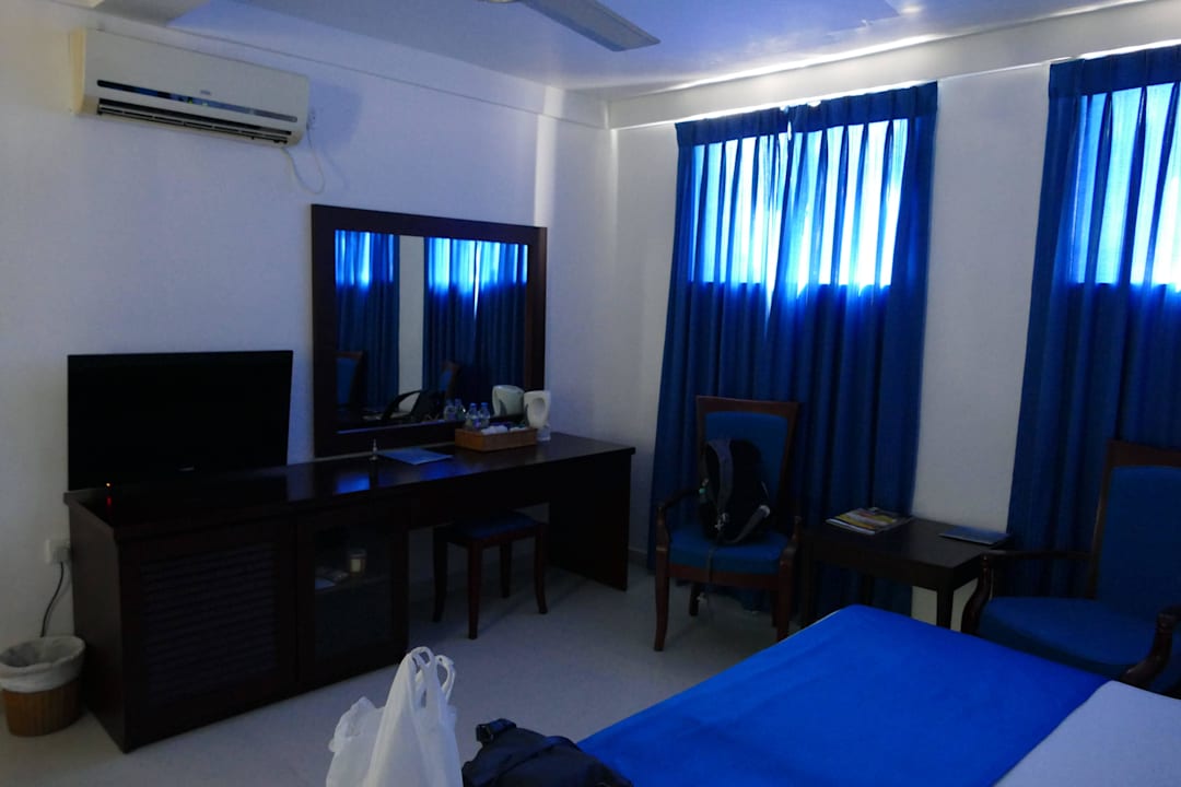 Blick vom Bett Hotel Pigeon Island Beach Resort