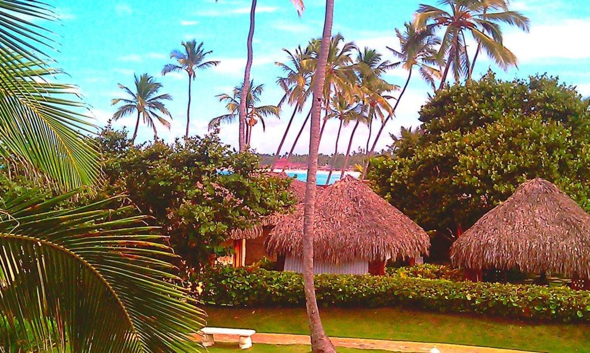 Blick vom Zimmer auf das Mini-Spa Punta Cana Princess All Suites Resort & Spa