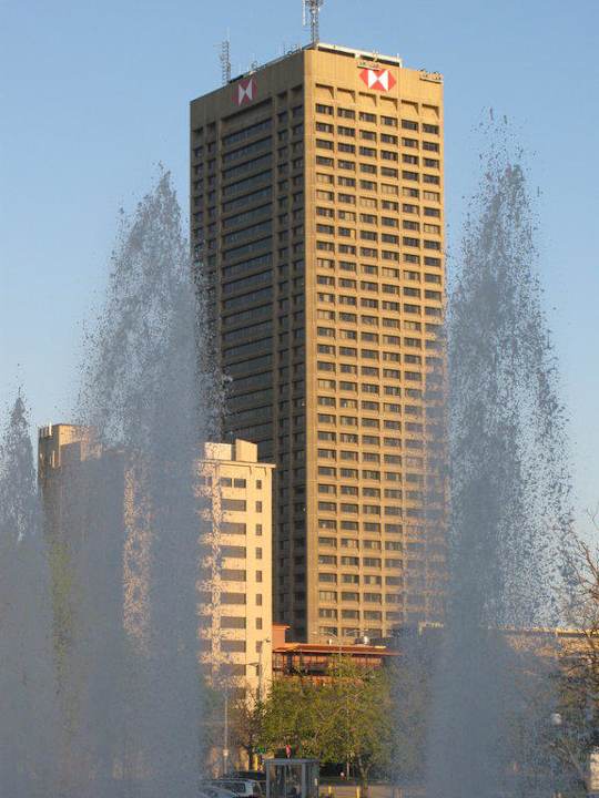 Wasserfontäne vor dem Hotel Hotel Adam's Mark Buffalo