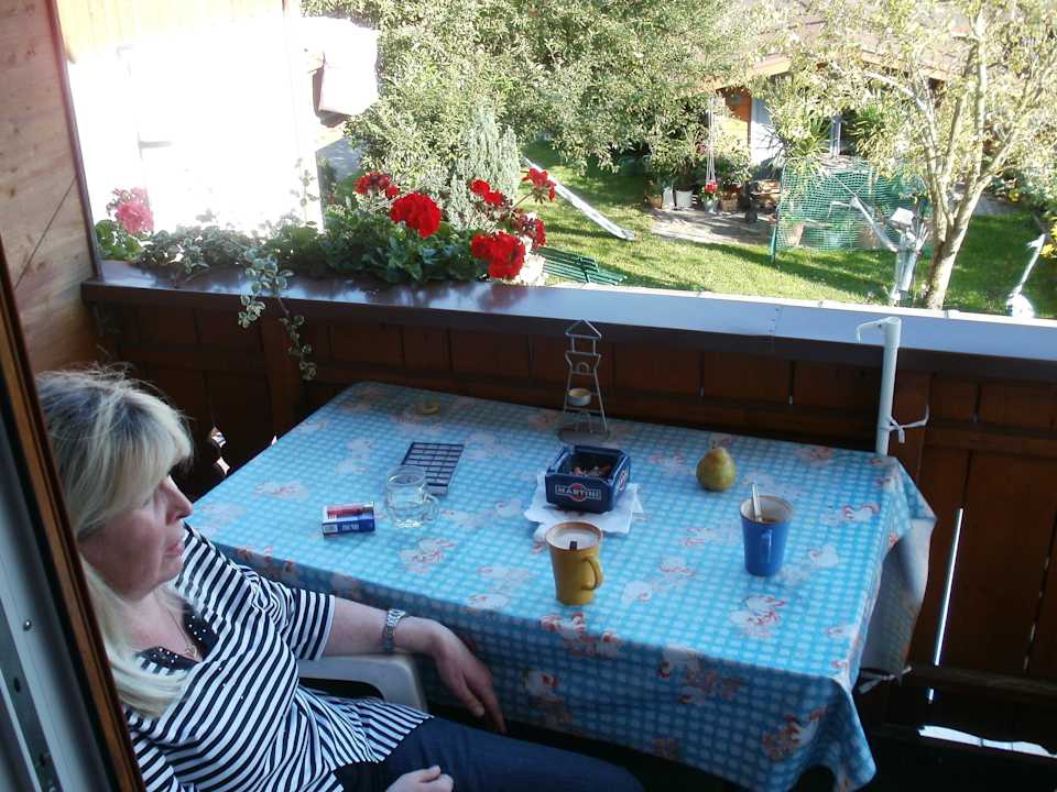 Der Balkon mit Blick nach Süden Ferienwohnung Mayrhofer
