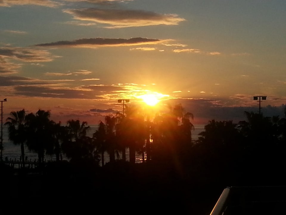 Sonnenuntergang vom Zimmer Arcanus Hotels Sorgun