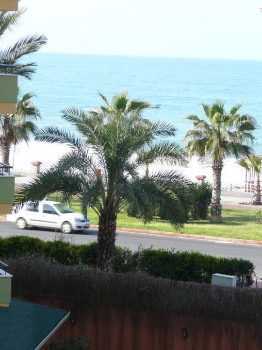 Blick vom Balkon Hotel Kleopatra Dreams Beach