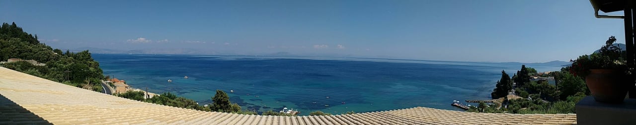 Widok z lobby baru Aeolos Beach Resort