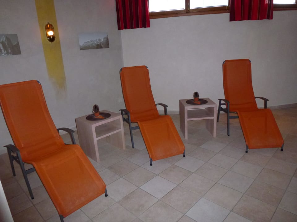 Der Ruheraum im Wellnessbereich Hotel Terentnerhof