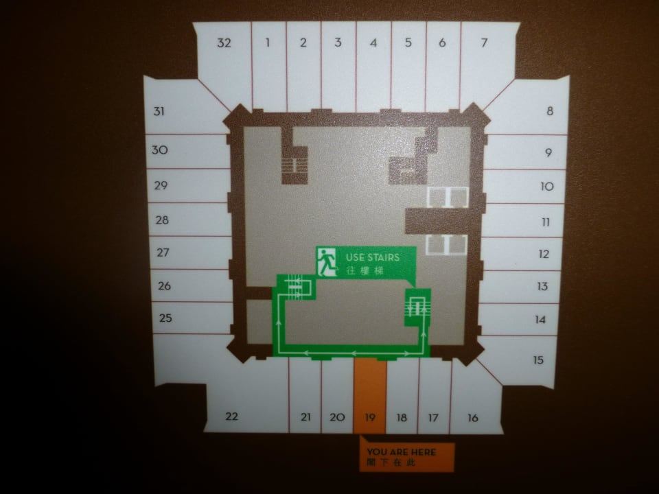 Grundriss des 115. Stockwerkes Hotel The Ritz-Carlton Hongkong