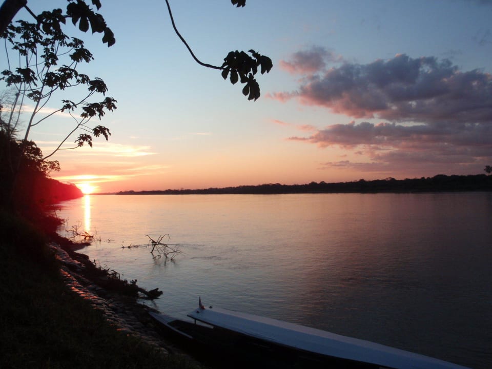 Il tramonto dal Lodge Corto Maltes Amazonia Lodge