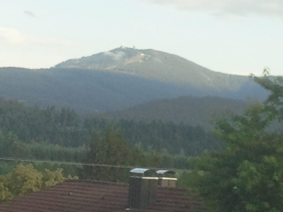 Herrliche Aussicht von der Sonnenterrasse Landhotel Arber Wellness