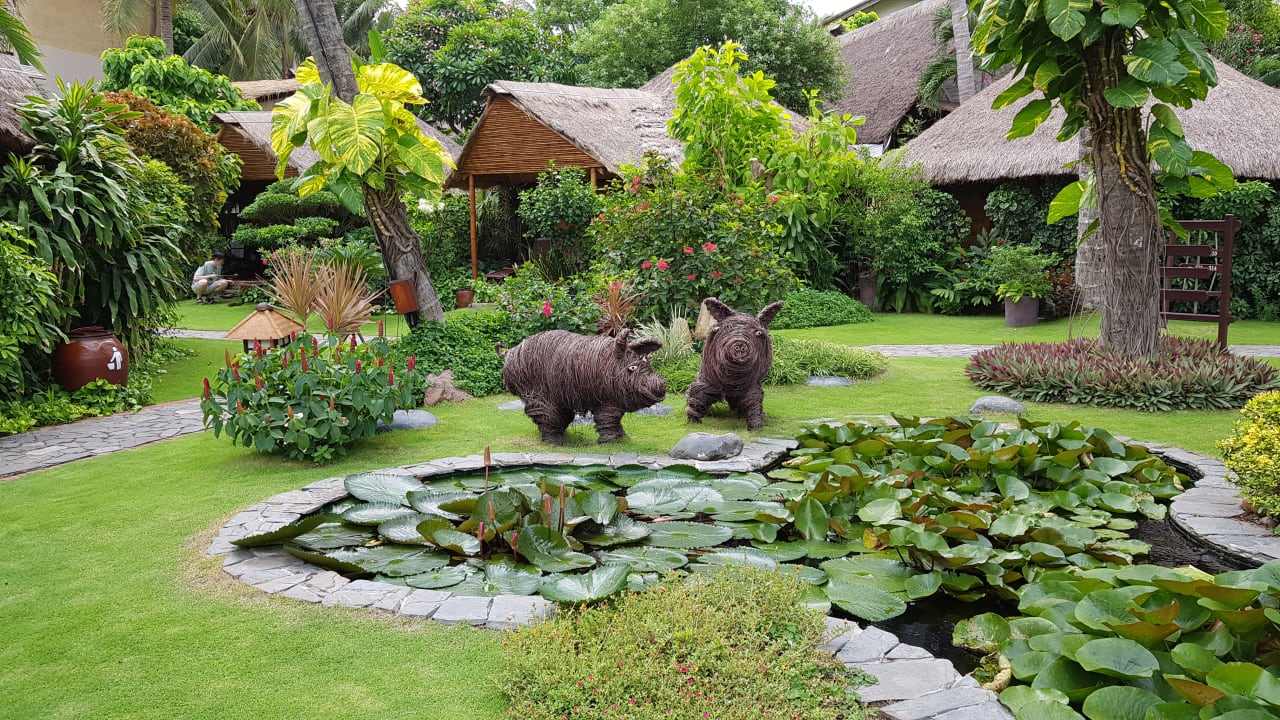 Gartenanlage Bamboo Village Beach Resort & Spa