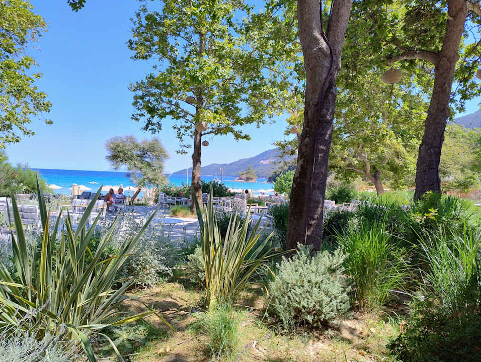 Gartenanlage Hotel Makryammos Bungalows