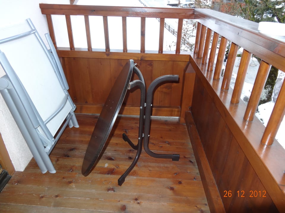 Schrott auf dem Balkon Verwöhnhotel Kristall