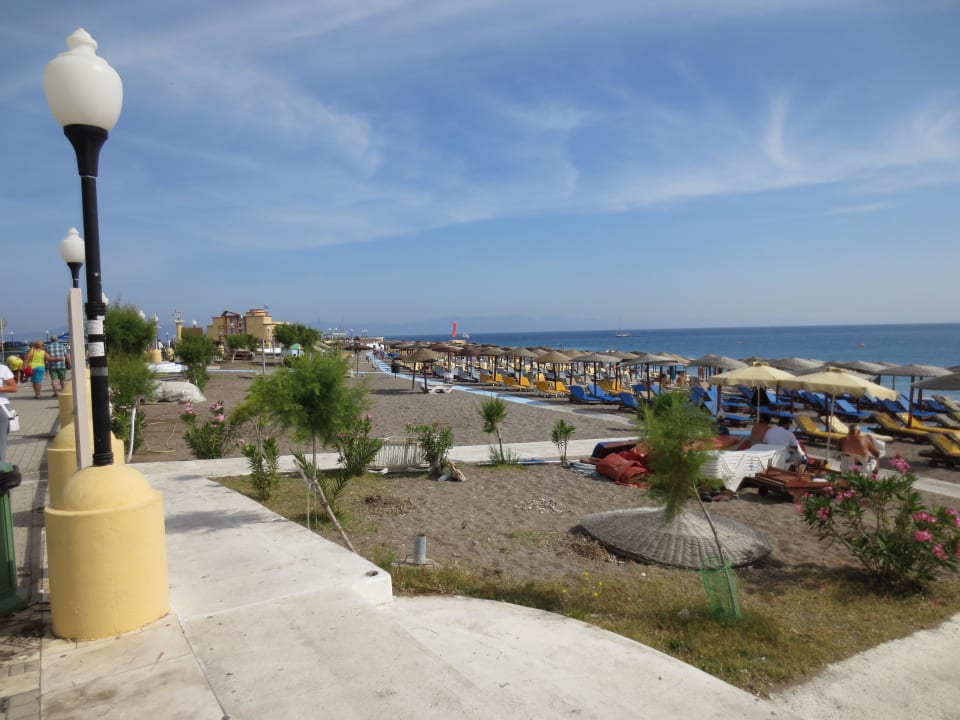 Strand vor dem Hotel Ibiscus Hotel Rhodos