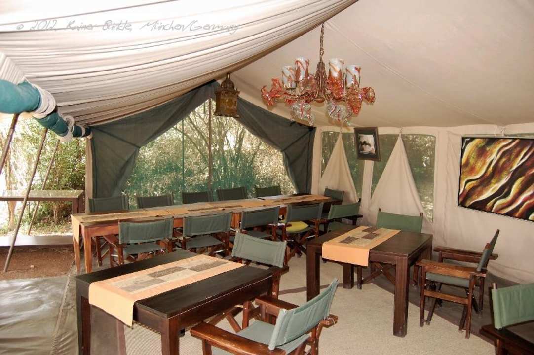 Essens-Zelt im Entim Camp in der Maasai Mara Entim Masai Mara Camp