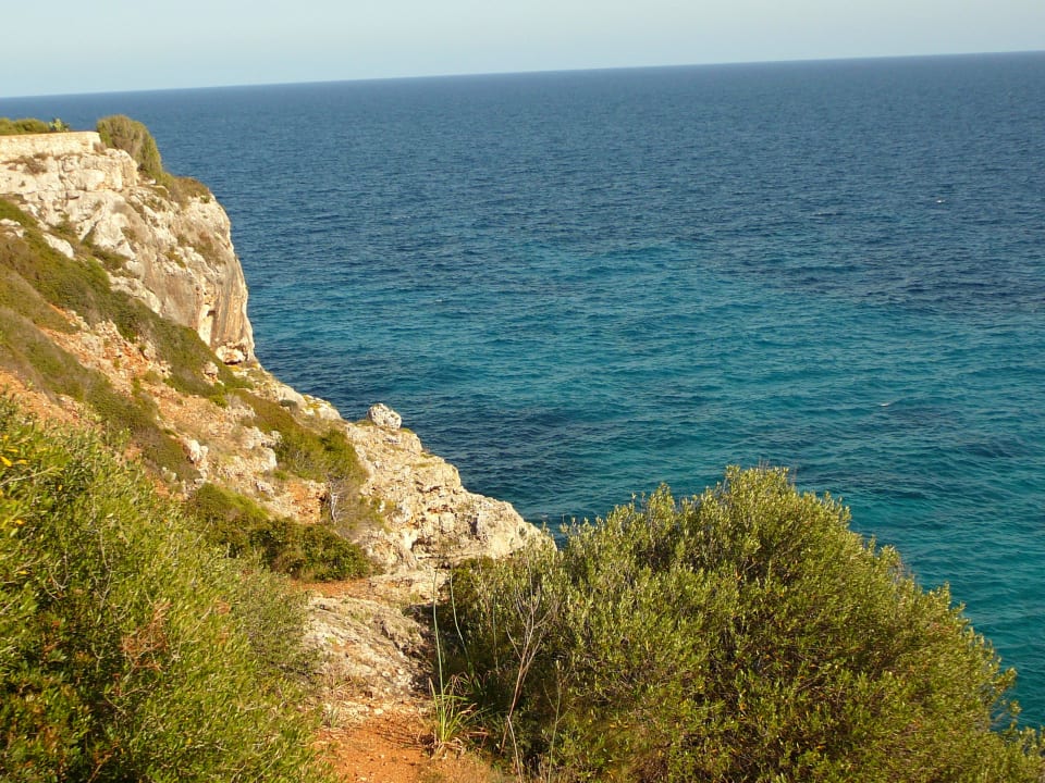Vom Hochplateau Blick aufs Meer blau punta reina