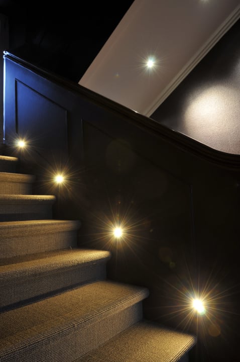 Escalier Hostellerie St Barnabé