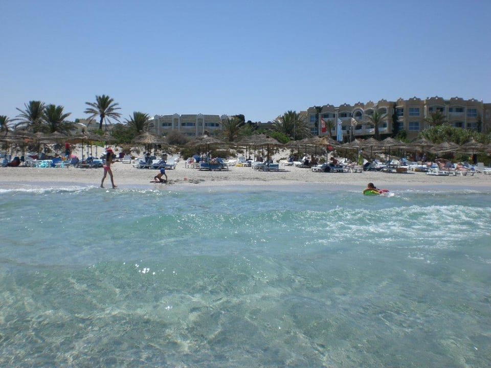 Strand vom Meer aus Mahdia Beach & Aquapark