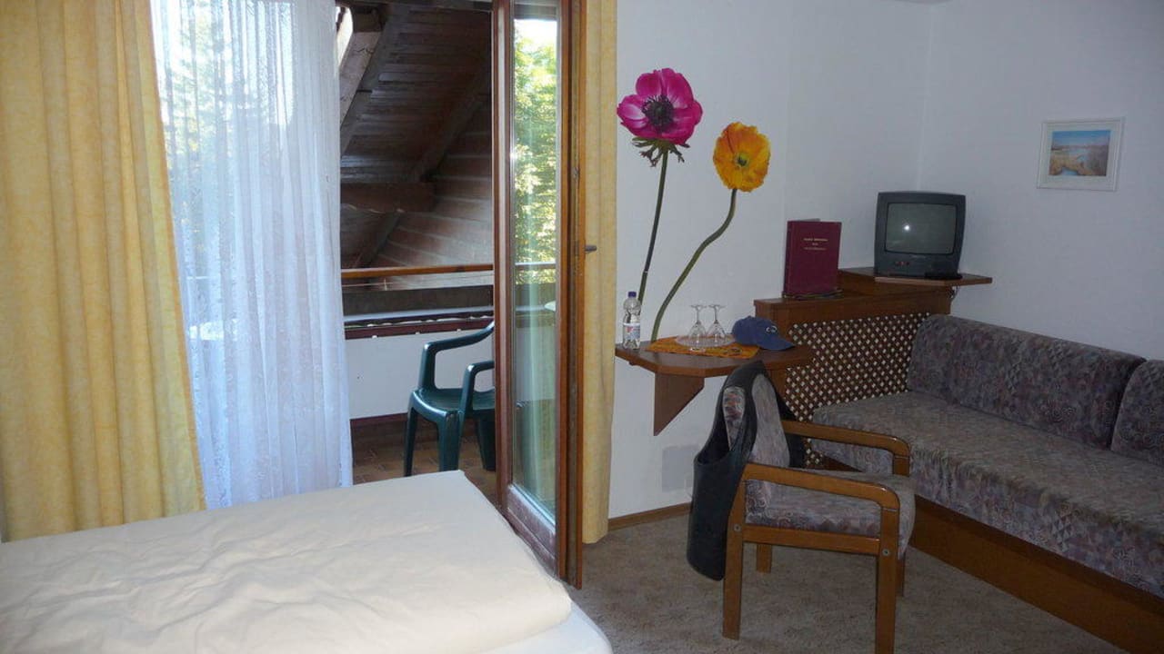 Blick auf den Balkon Land-gut-Hotel Zum Schildhauer