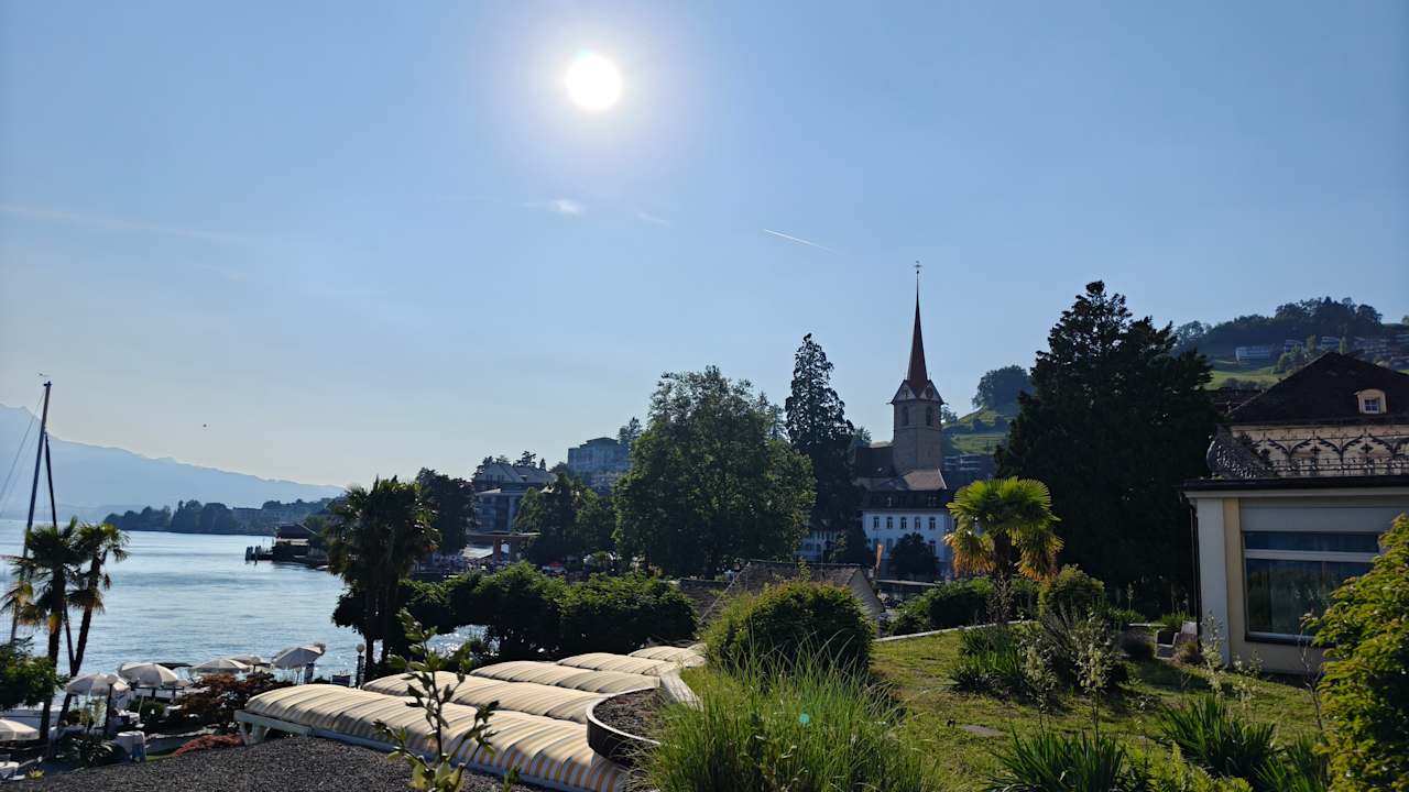 Ausblick Hotel Beau-Rivage
