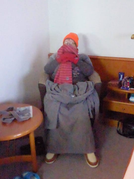 Eisig kalt beim Einzug Sonnenwald Hotel