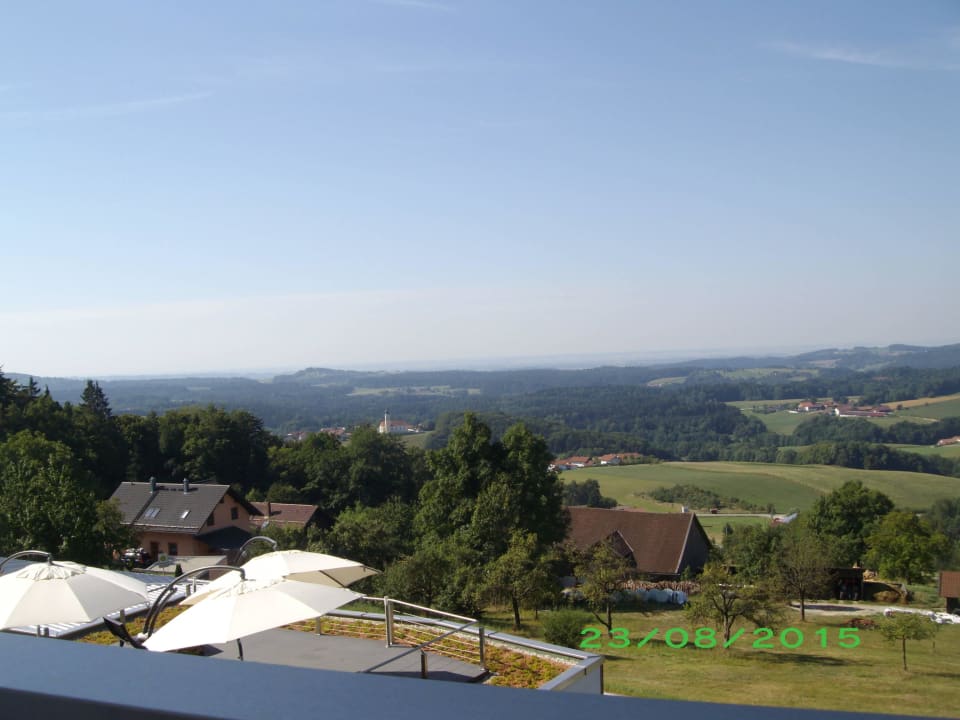 Ausblick von unserem Balkon Thula Wellnesshotel Bayerischer Wald