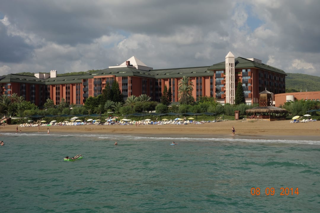 Der feine Sandstrand AQI Pegasos Resort
